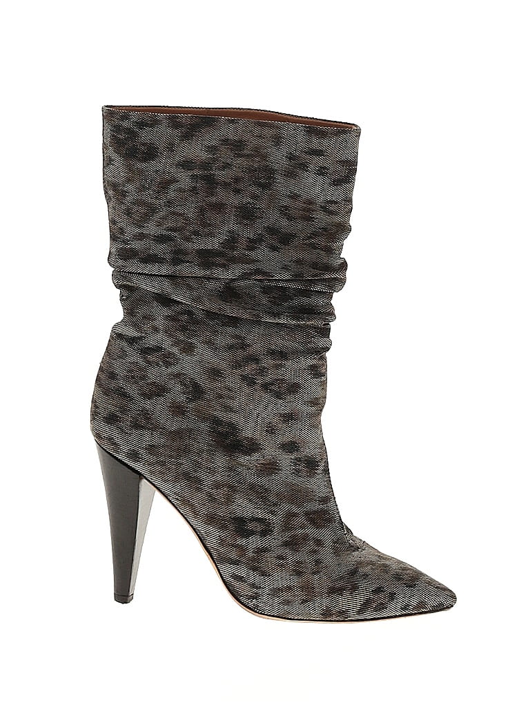 IRO Animal Print Gray Green Boots Size EU 39 - photo 1