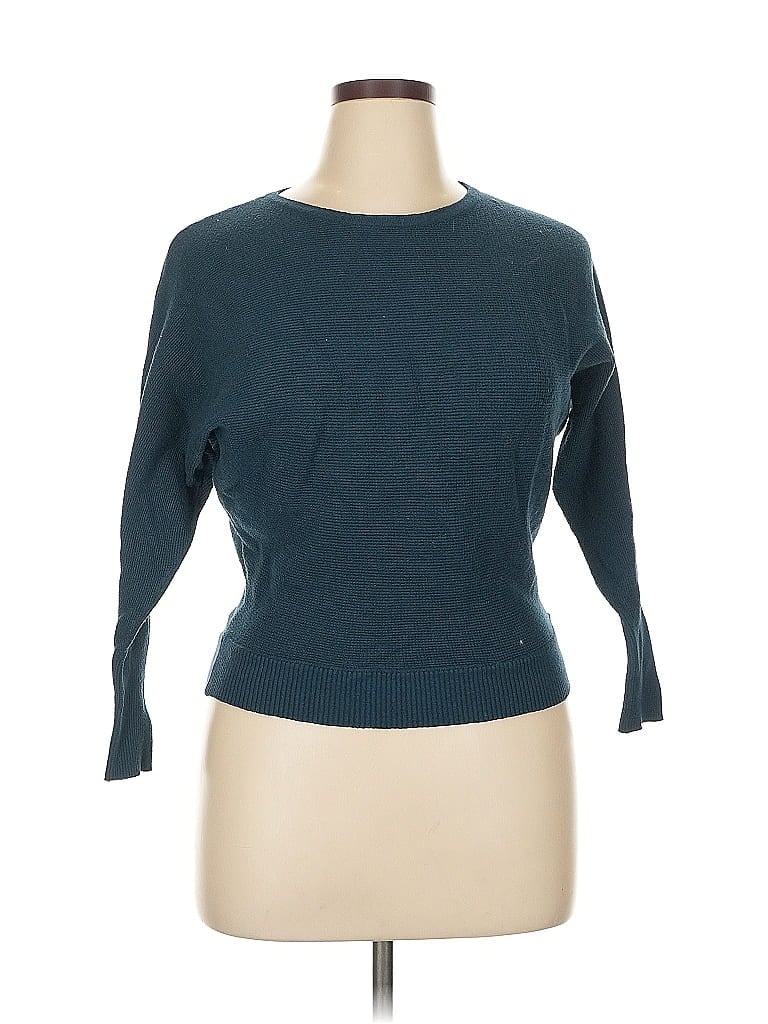 Pre-owned T Tahari Pullover Sweater In Blue