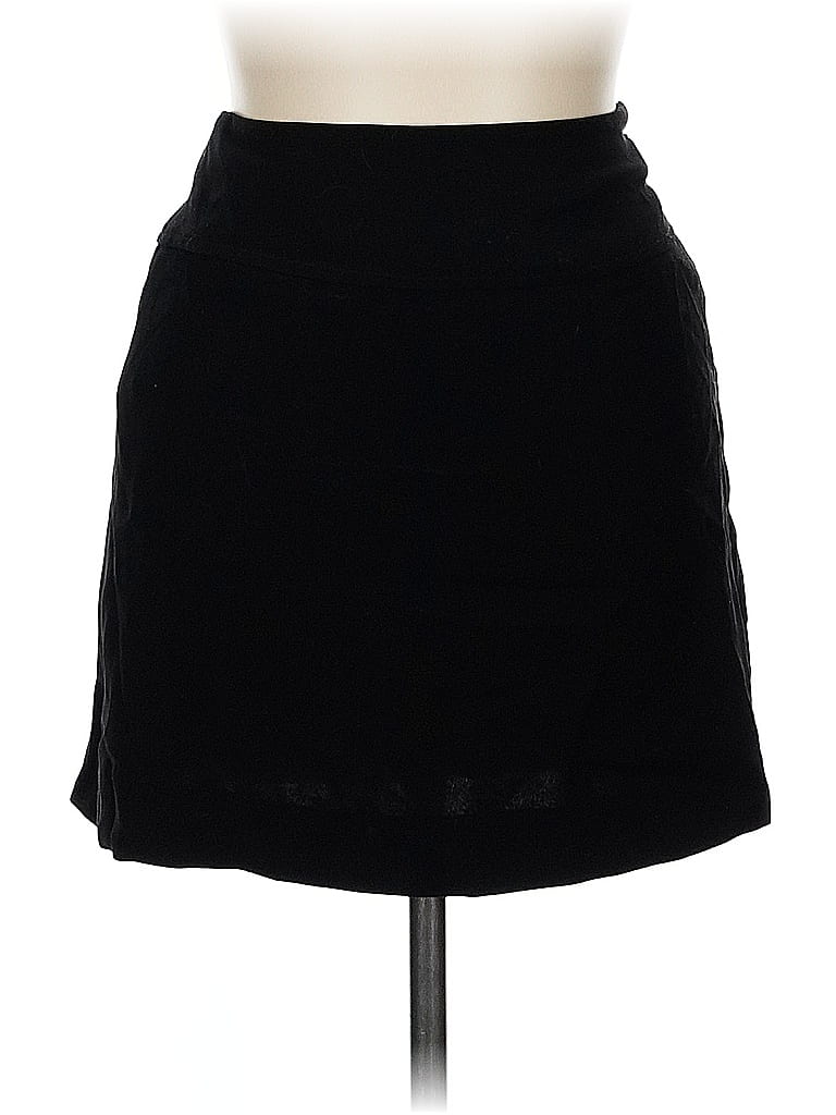 Bebe Solid Black Casual Skirt Size 6 - photo 1