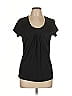 Ann Taylor Factory Black Short Sleeve Top Size L - photo 1