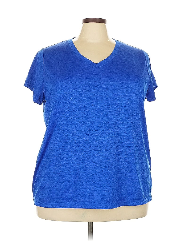 Xersion 100% Polyester Blue Active T-Shirt Size 3X - photo 1