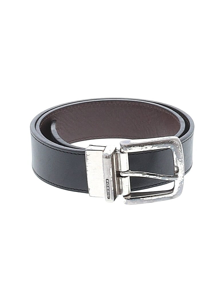 Pre-owned Fossil Belt In Black