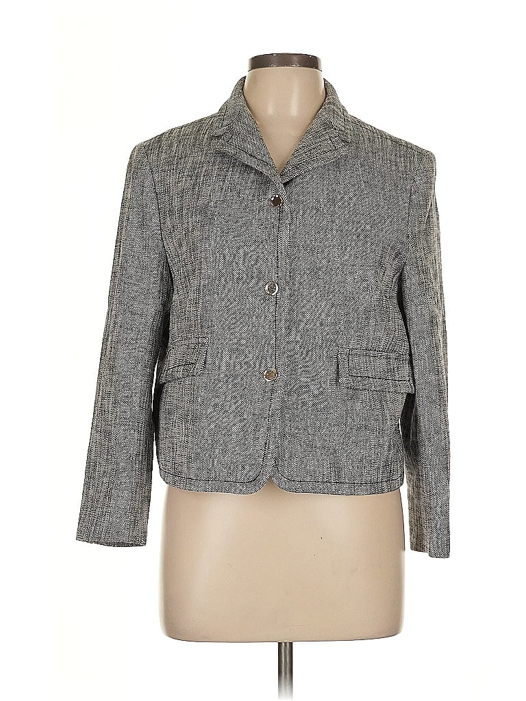 Piazza Sempione Tweed Gray Blazer Size EU (IT) 48 / US 12 - photo 1