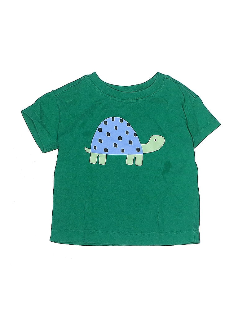 Hanna Andersson 100% Cotton Green Short Sleeve T-Shirt Size 6-12 mo - photo 1
