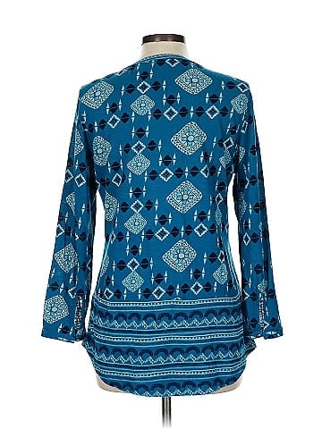 Indigo Long Sleeve Blouse (view 2)