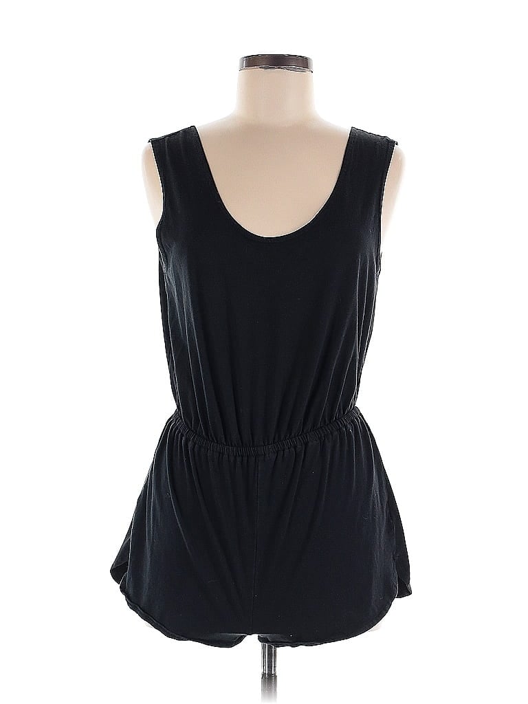 Xhilaration Solid Black Romper Size M - photo 1