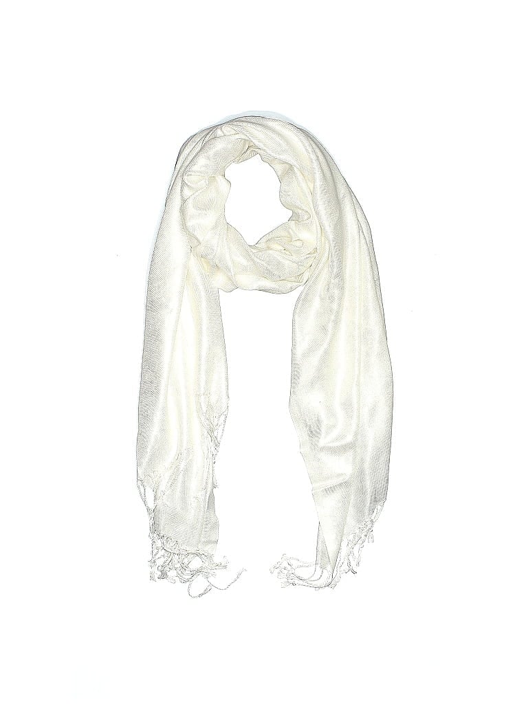Pre-owned Assorted Brands Scarf In White
