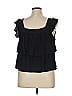 Wallflower Black Sleeveless Blouse Size XL - photo 2