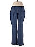 Akris Punto 100% Linen Tweed Blue Linen Pants Size 12 - photo 1