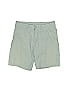 Armani Exchange 100% Cotton Solid Green Khaki Shorts Size 30 waist - photo 1