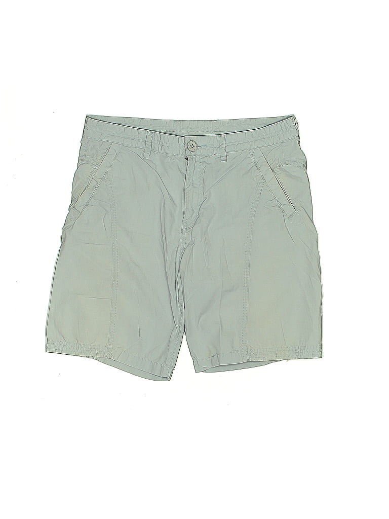 Armani Exchange 100% Cotton Solid Green Khaki Shorts Size 30 waist - photo 1