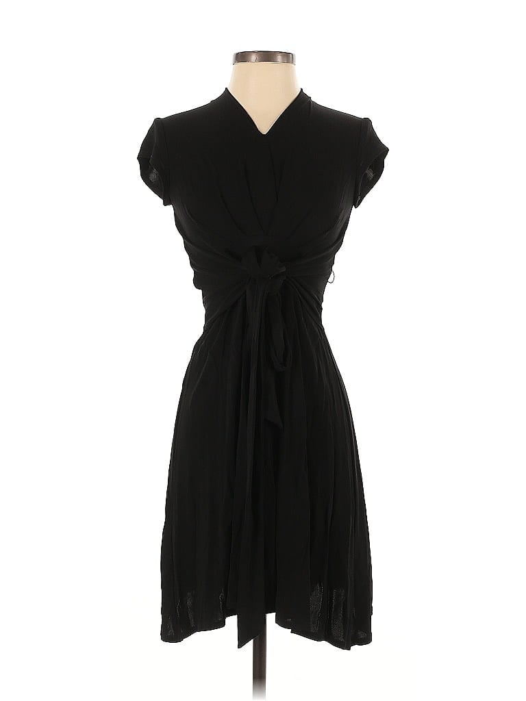 David Meister 100% Rayon Solid Black Casual Dress Size XS - photo 1