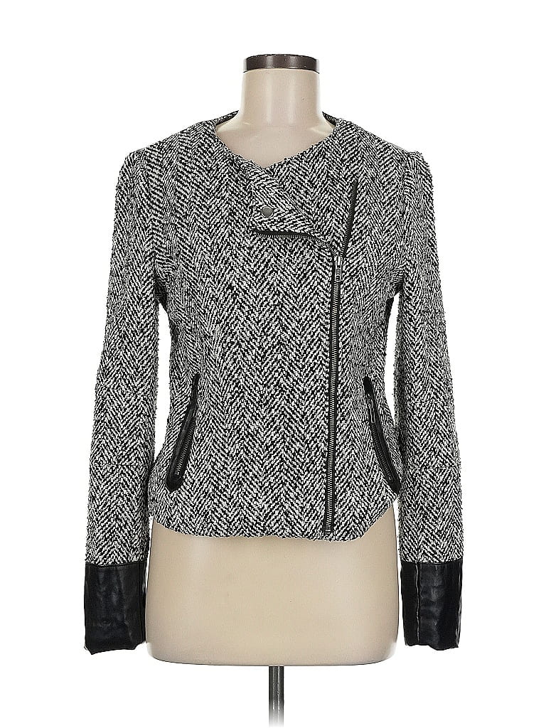 Victoria's Secret 100% Polyester Graphic Gray Jacket Size 8 - photo 1