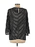 Ann Taylor Factory 100% Polyester Polka Dots Black 3/4 Sleeve T-Shirt Size L - photo 2