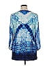 JM Collection Blue 3/4 Sleeve Blouse Size 0X - photo 2