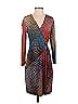 Escada Graphic Brown Cocktail Dress Size EU 36 / US 6 - photo 1