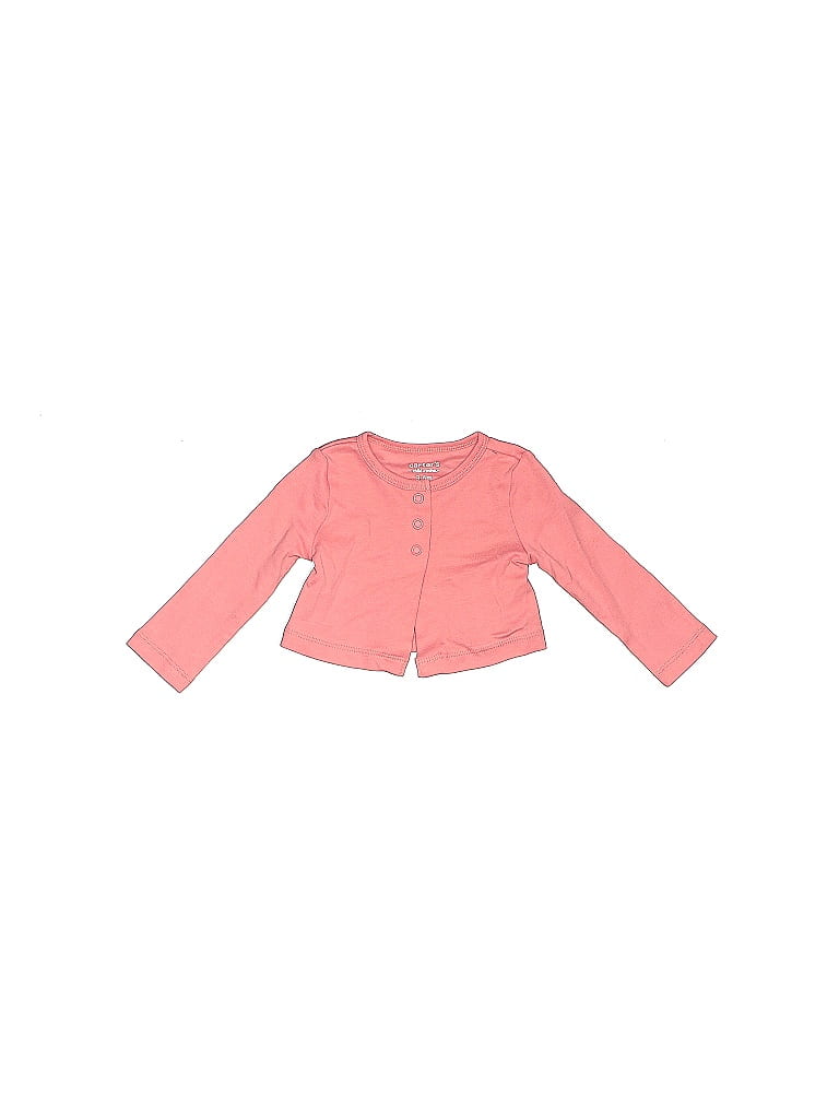 Carter's 100% Cotton Pink Long Sleeve T-Shirt Size 3-6 mo - photo 1