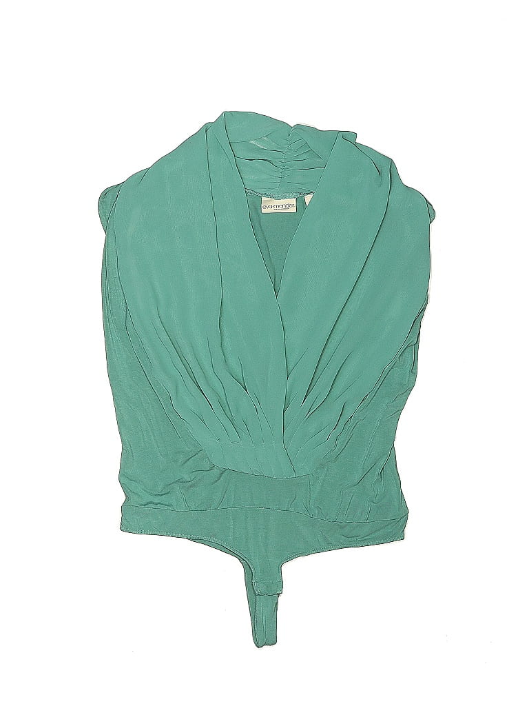 Eva Mendes by New York & Company 100% Polyester Green Bodysuit Size S - photo 1