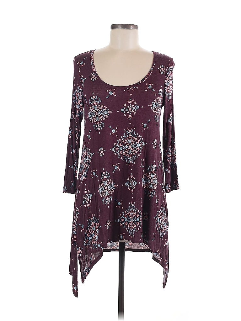Mudd Burgundy Casual Dress Size M - photo 1