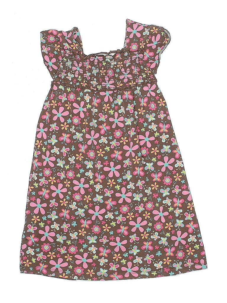 Jumping Beans Floral Brown Dress Size 6X - photo 1