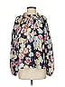 Tanya Taylor 100% Polyester Floral Blue Long Sleeve Blouse Size S - photo 1
