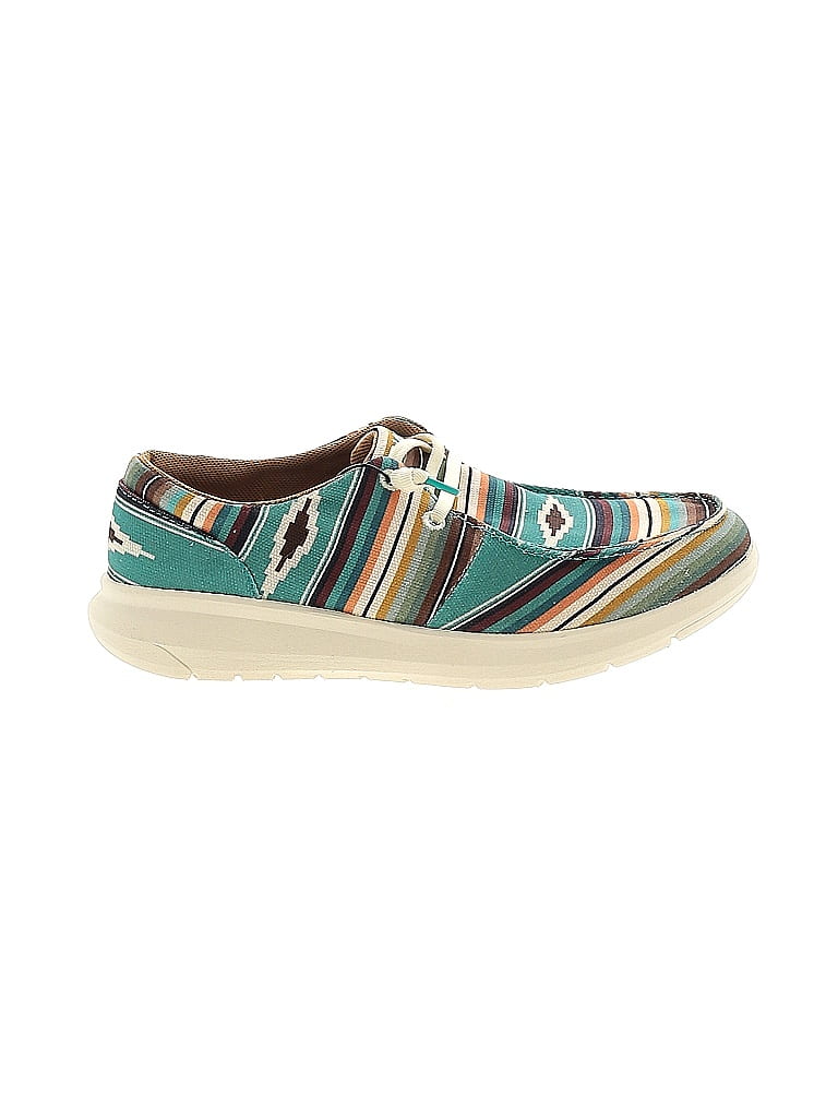 Ariat Graphic Teal Blue Sneakers Size 8 - photo 1