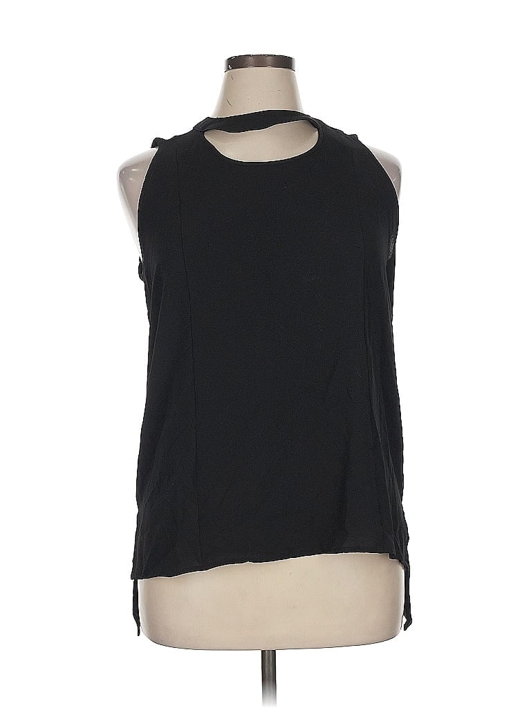 Cable & Gauge Sleeveless Blouse In Black