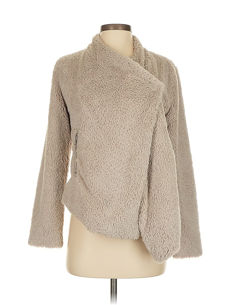 BB Dakota 100% Polyester Tan Faux Fur Jacket Size XS - photo 1
