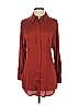 MNG 100% Polyester Burgundy 3/4 Sleeve Blouse Size 2 - photo 1