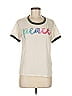Chaser 100% Polyester Ivory Short Sleeve T-Shirt Size M - photo 1