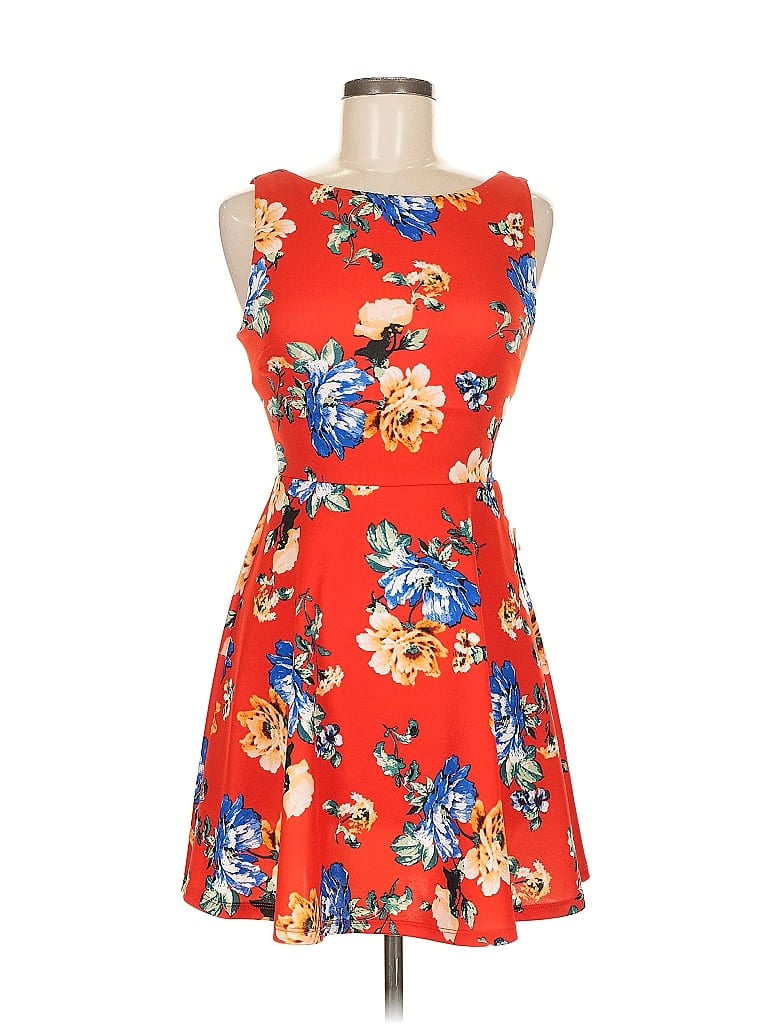 B Darlin Casual Dress In Red