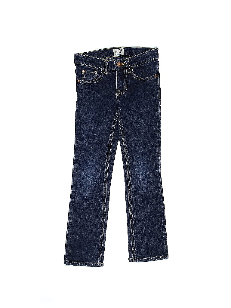 The Children's Place Solid Blue Jeans Size 6X - photo 1