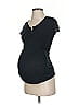 Liz Lange Maternity for Target 100% Cotton Black Sleeveless T-Shirt Size XS - photo 1