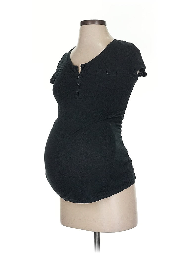 Liz Lange Maternity for Target 100% Cotton Black Sleeveless T-Shirt Size XS - photo 1