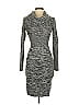 Moda International Tweed Gray Casual Dress Size XS - photo 1