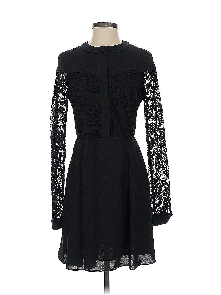 Rebecca Minkoff 100% Polyester Black Cocktail Dress Size 4 - photo 1
