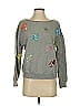Tiny Floral Gray Pullover Sweater Size XS - photo 1