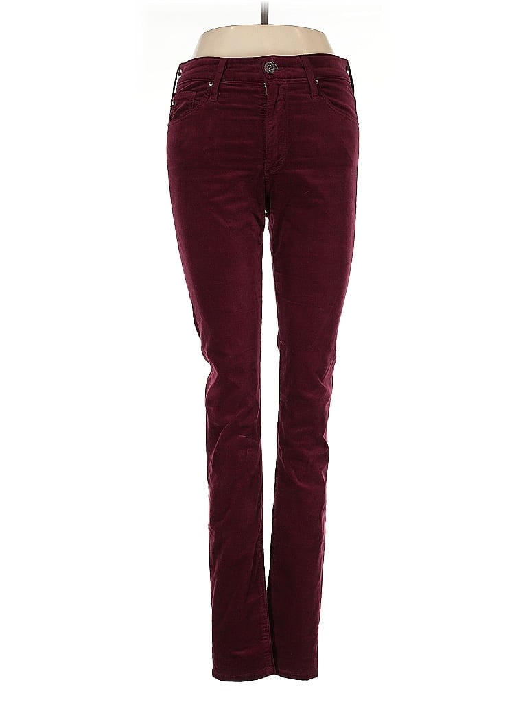 Pre-owned Adriano Goldschmied Jeans In Burgundy