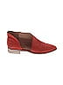 Free People 100% Leather Red Orange Flats Size EU 38 - photo 1