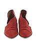 Free People 100% Leather Red Orange Flats Size EU 38 - photo 2