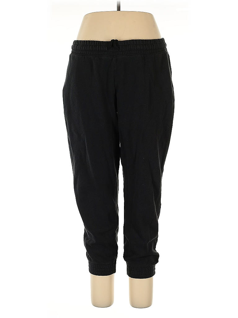Victoria's Secret Pink Solid Black Casual Pants Size XL - photo 1