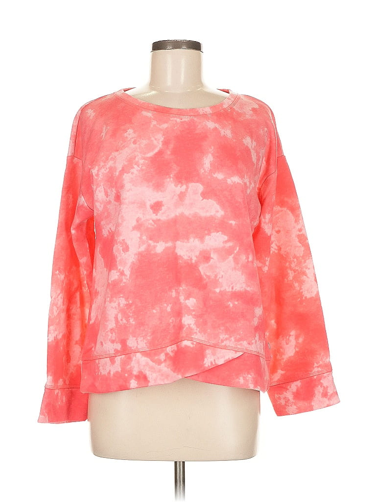 T by Talbots Tie-dye Pink Sweatshirt Size M - photo 1
