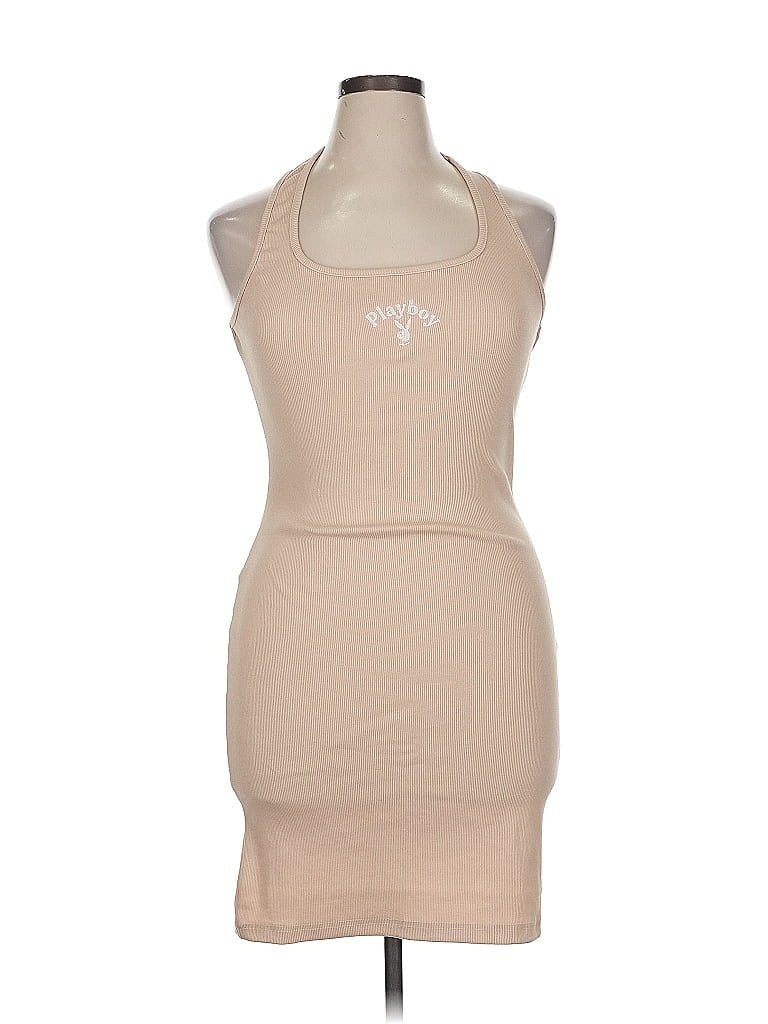 Playboy X Missguided Tan Casual Dress Size 14 - photo 1