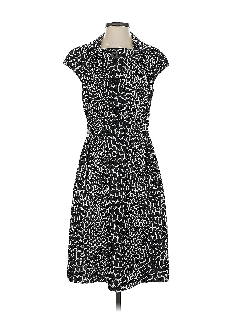 Carlisle Animal Print Gray Casual Dress Size 4 - photo 1