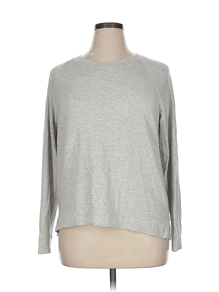 Lou & Grey for LOFT Gray Sweatshirt Size XL - photo 1