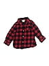 First Impressions Plaid Red Long Sleeve Button-Down Shirt 12-18 MO / 18 MO - photo 1