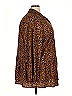 LOGO by Lori Goldstein Animal Print Brown 3/4 Sleeve Blouse Size 3X - photo 4