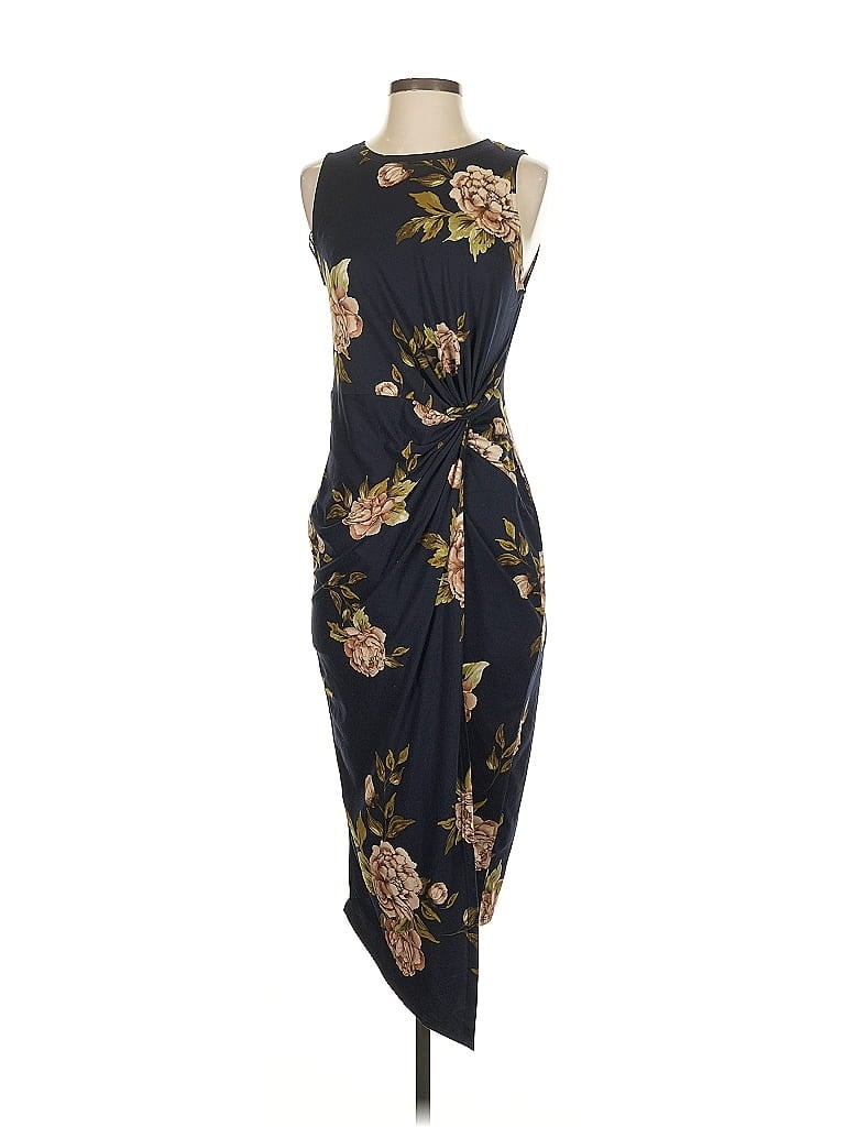 Nine Britton Floral Black Cocktail Dress Size S - photo 1