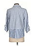 Habitat Stripes Blue 3/4 Sleeve Button-Down Shirt Size XS - photo 2