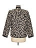 Alfred Dunner Animal Print Gray Jacket Size 8 - photo 2